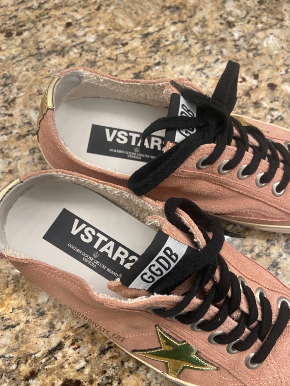 Authentic Suede Distressed Accents Low Top Sneakers Sz IT40 US 9 , 9.5 VStar2 - Picture 5 of 12